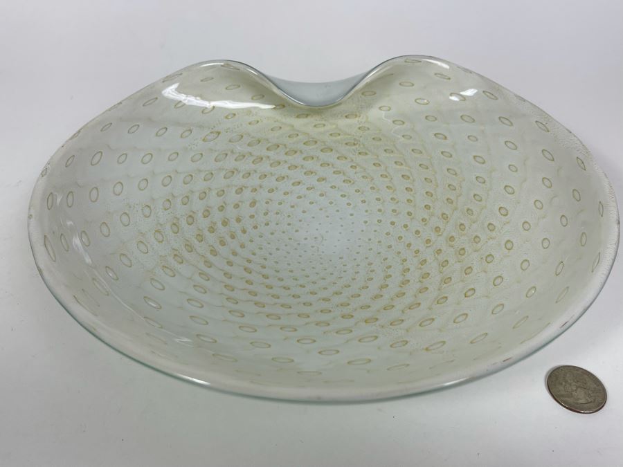 Large Murano Glass Bowl From Italy 11W X 9.5D X 2.25H [Photo 1]