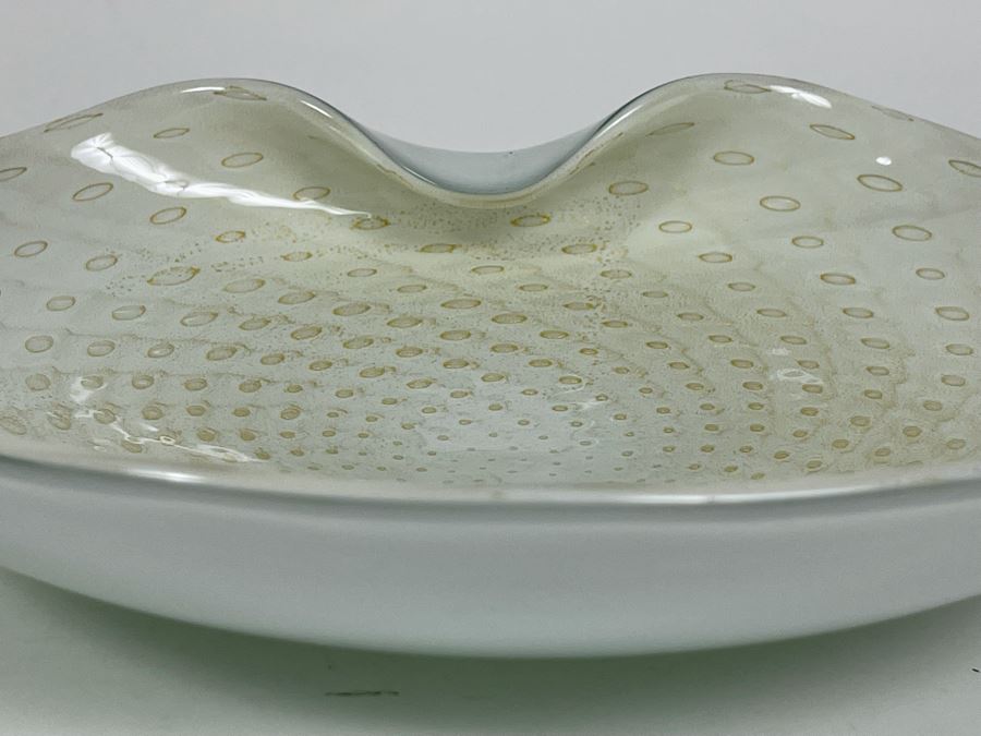 Large Murano Glass Bowl From Italy 11W X 9.5D X 2.25H [Photo 7]