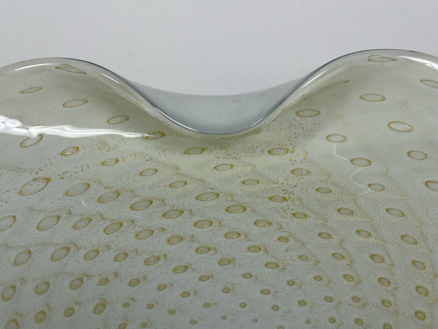 Large Murano Glass Bowl From Italy 11W X 9.5D X 2.25H [Photo 5]