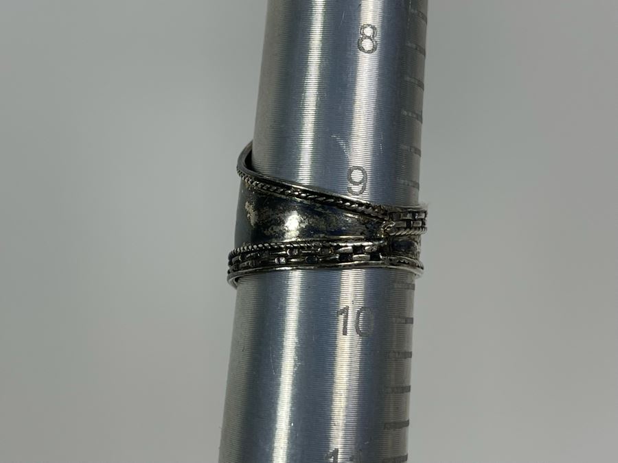 Sterling Silver Ring With Lapis Lazuli Stone Size 9.5 4g [Photo 9]