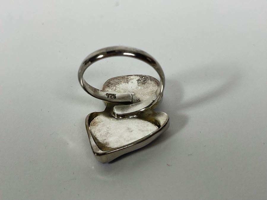 Sterling Silver Ring Size 8 6.4g [Photo 9]