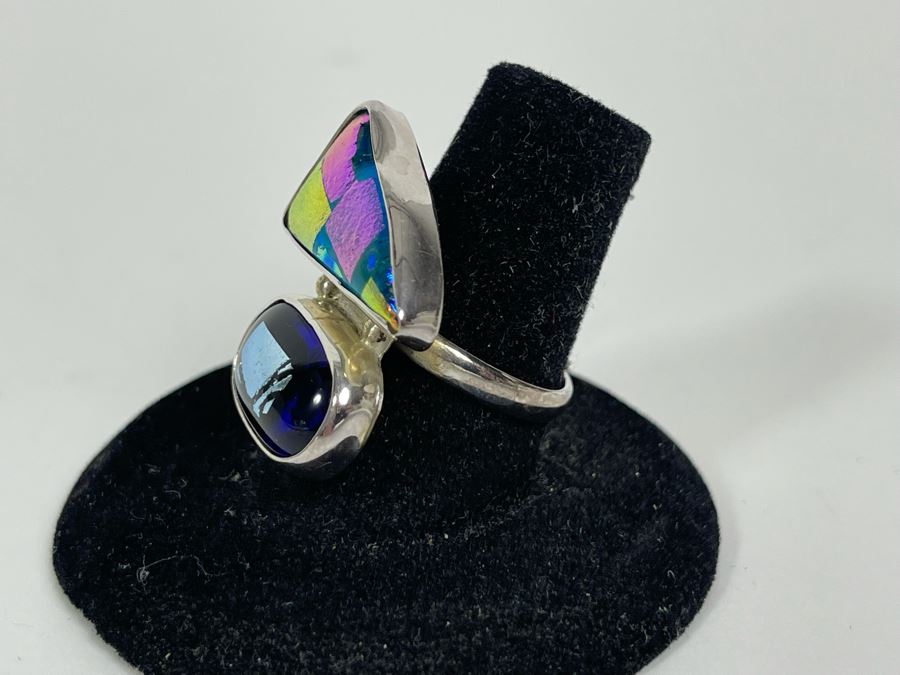 Sterling Silver Ring Size 8 6.4g [Photo 6]