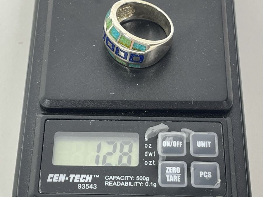 Sterling Silver Ring Size 9.5 12.8g [Photo 8]