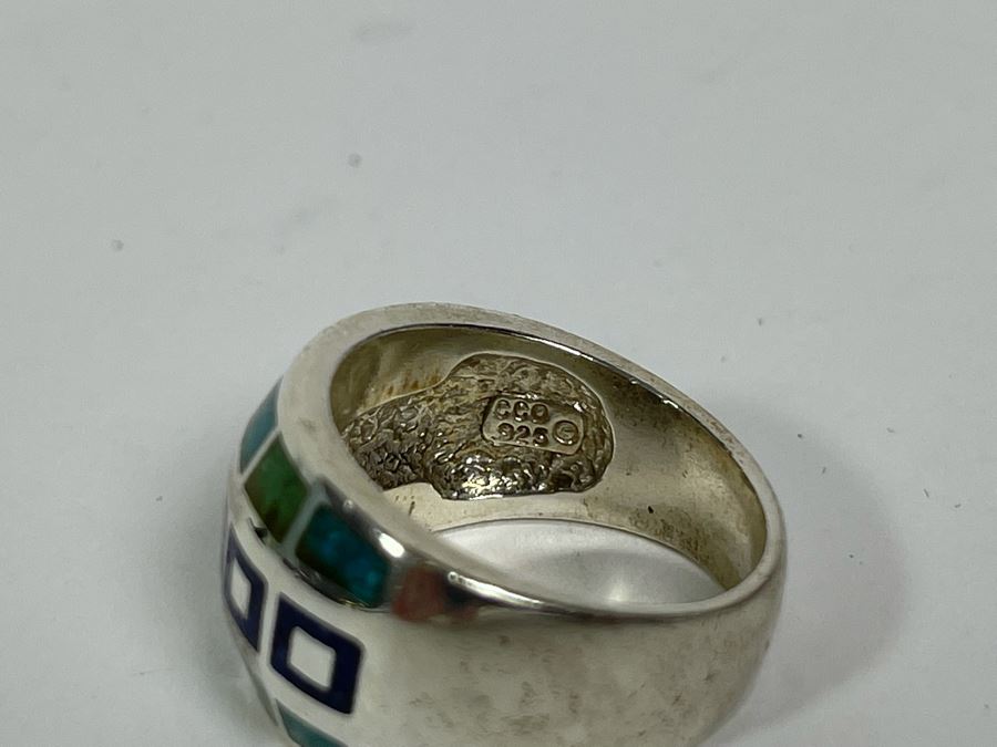 Sterling Silver Ring Size 9.5 12.8g [Photo 6]