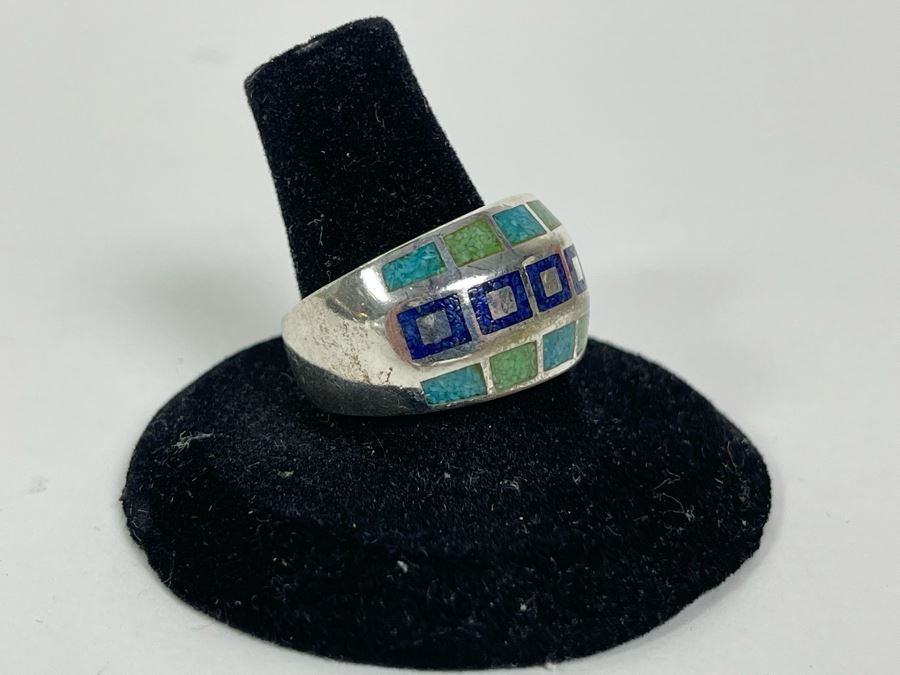 Sterling Silver Ring Size 9.5 12.8g [Photo 3]