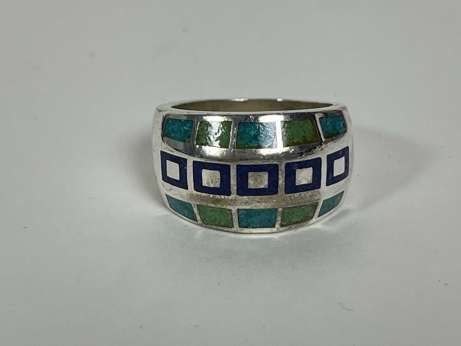 Sterling Silver Ring Size 9.5 12.8g [Photo 5]