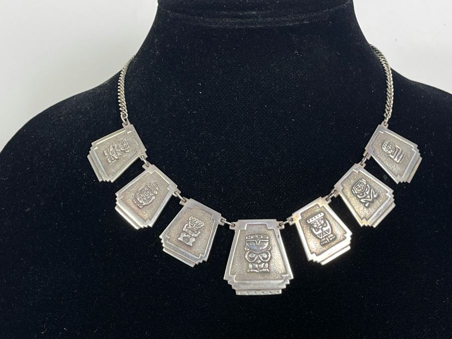 Vintage 900 Silver 16' Necklace 51.1g [Photo 4]