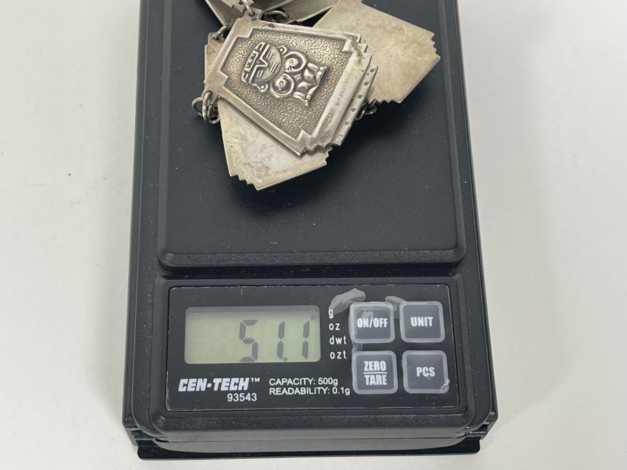 Vintage 900 Silver 16' Necklace 51.1g [Photo 12]