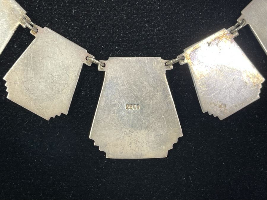 Vintage 900 Silver 16' Necklace 51.1g [Photo 11]