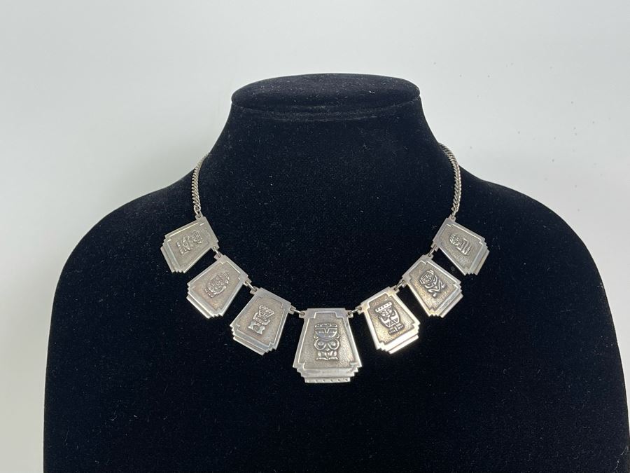 Vintage 900 Silver 16' Necklace 51.1g [Photo 3]