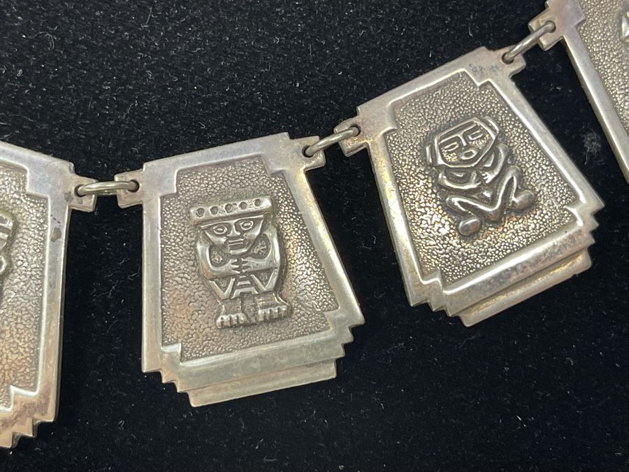 Vintage 900 Silver 16' Necklace 51.1g [Photo 6]