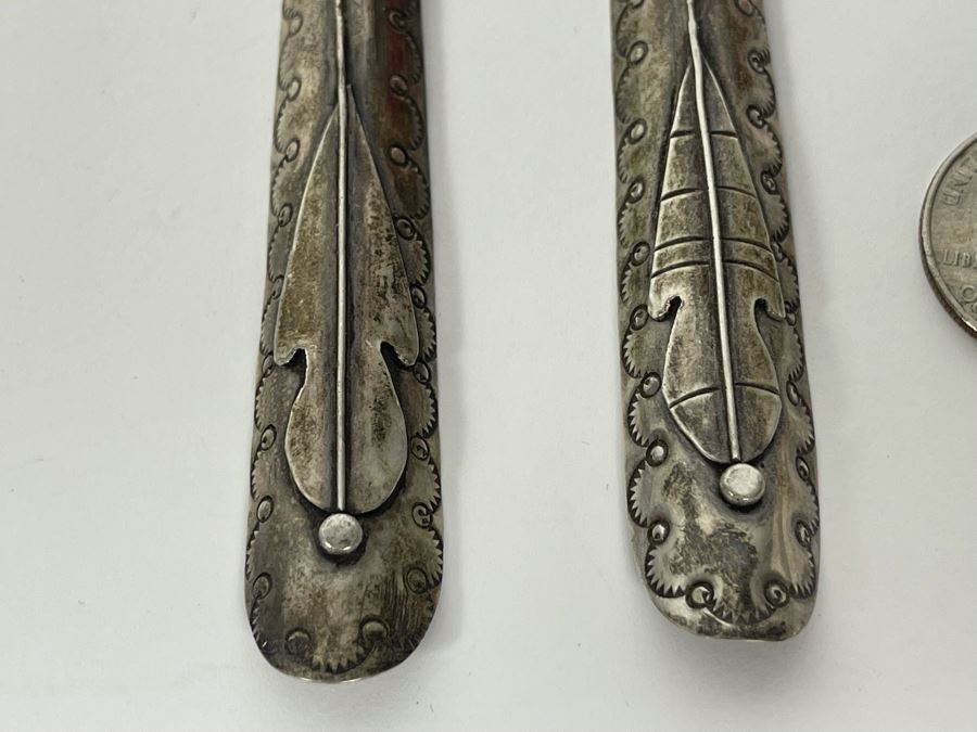 Sterling Silver Earrings 17.7g [Photo 3]