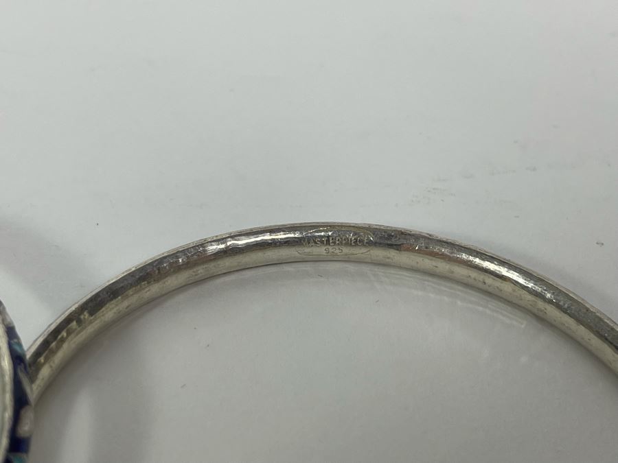 Set Of Four Sterling Silver Bracelets 57.9g [Photo 6]