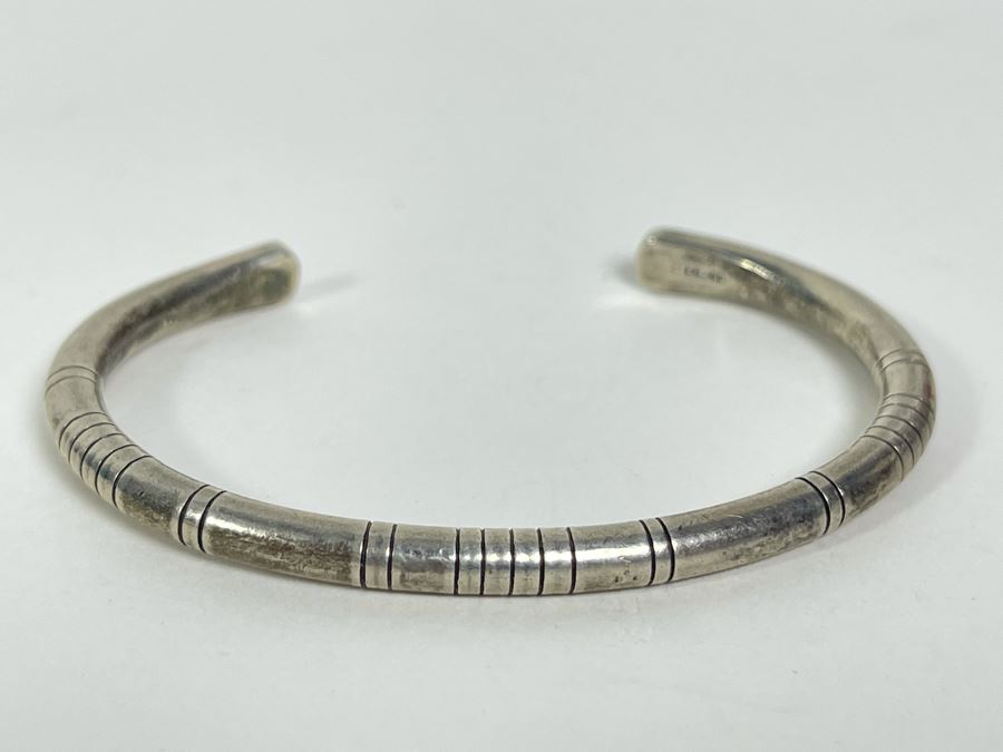 Sterling Silver Cuff Bracelet 2.5W 18g [Photo 2]