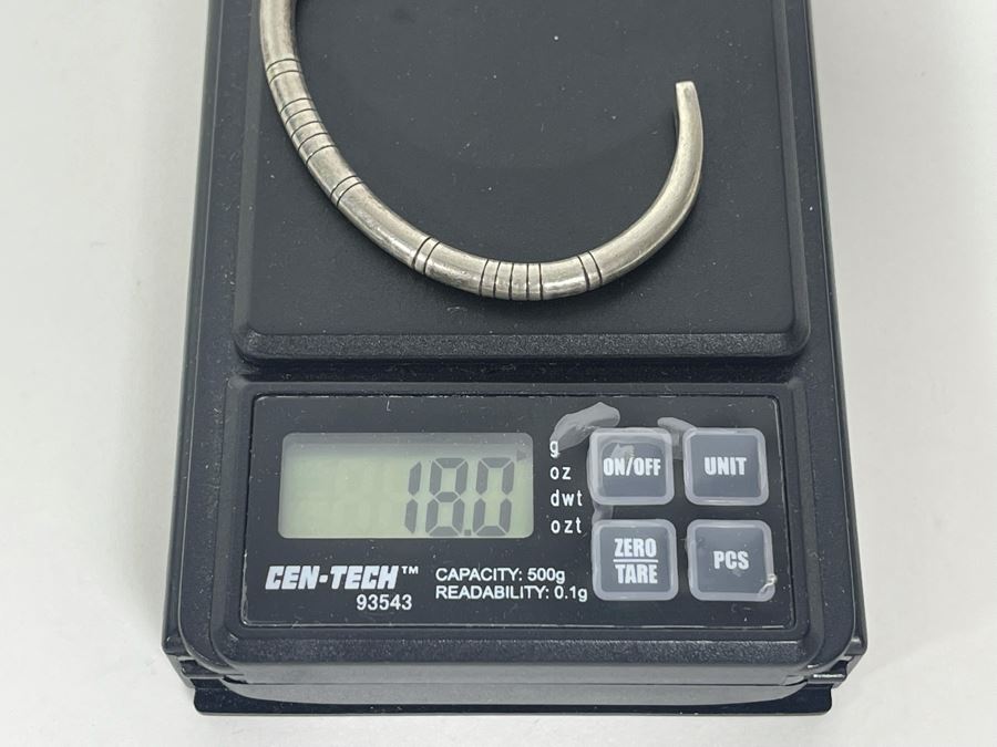 Sterling Silver Cuff Bracelet 2.5W 18g [Photo 6]