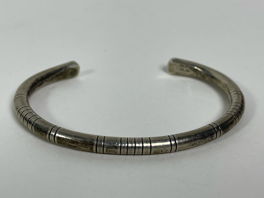 Sterling Silver Cuff Bracelet 2.5W 18g [Photo 3]