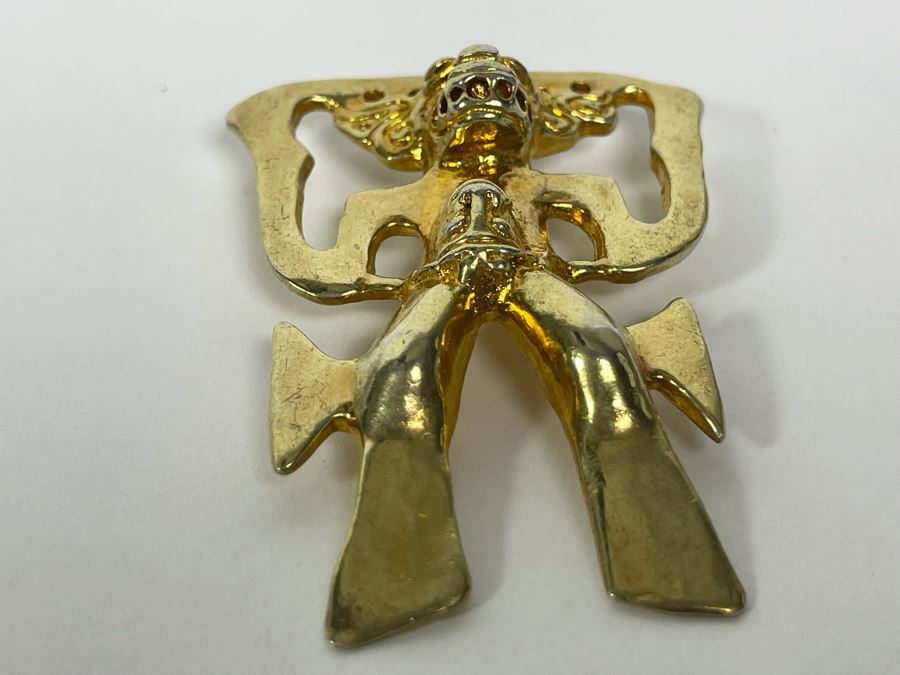 Sterling Silver Pendant Signed Panama 925 21.3g [Photo 5]