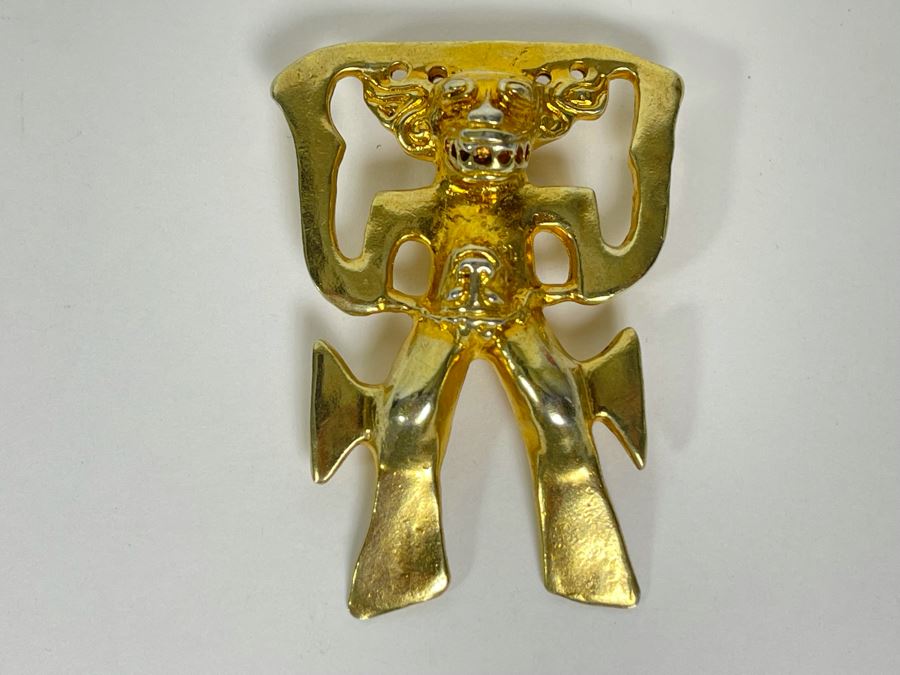 Sterling Silver Pendant Signed Panama 925 21.3g [Photo 2]