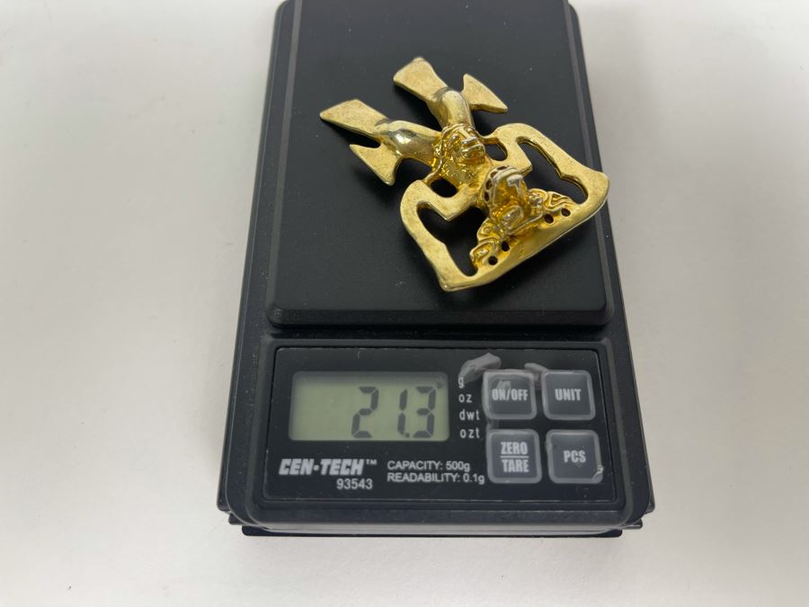 Sterling Silver Pendant Signed Panama 925 21.3g [Photo 10]