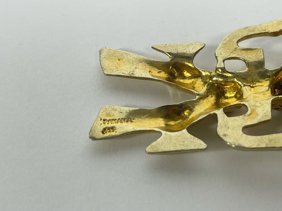 Sterling Silver Pendant Signed Panama 925 21.3g [Photo 9]