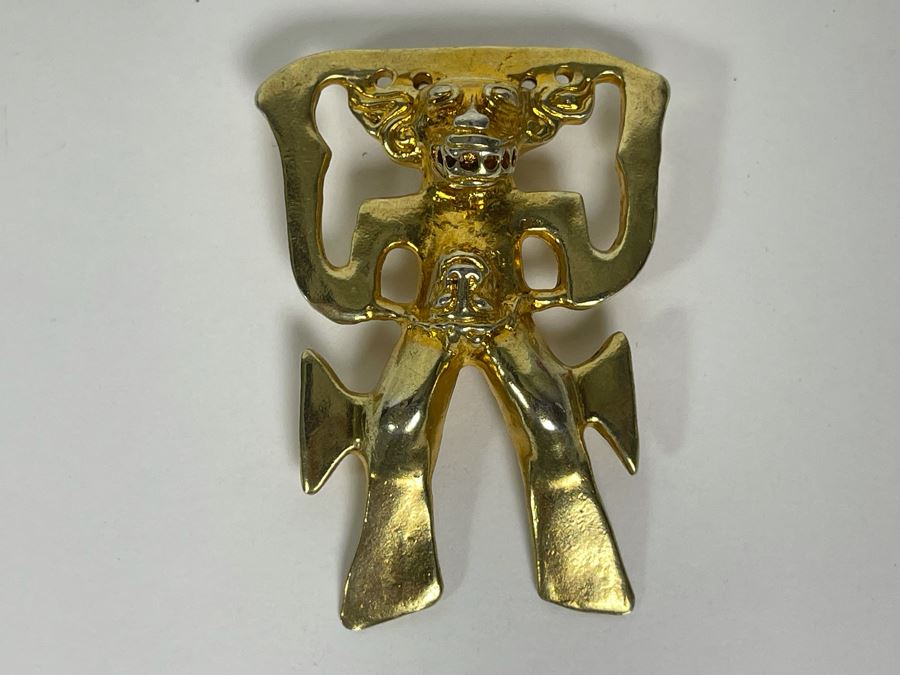 Sterling Silver Pendant Signed Panama 925 21.3g [Photo 4]