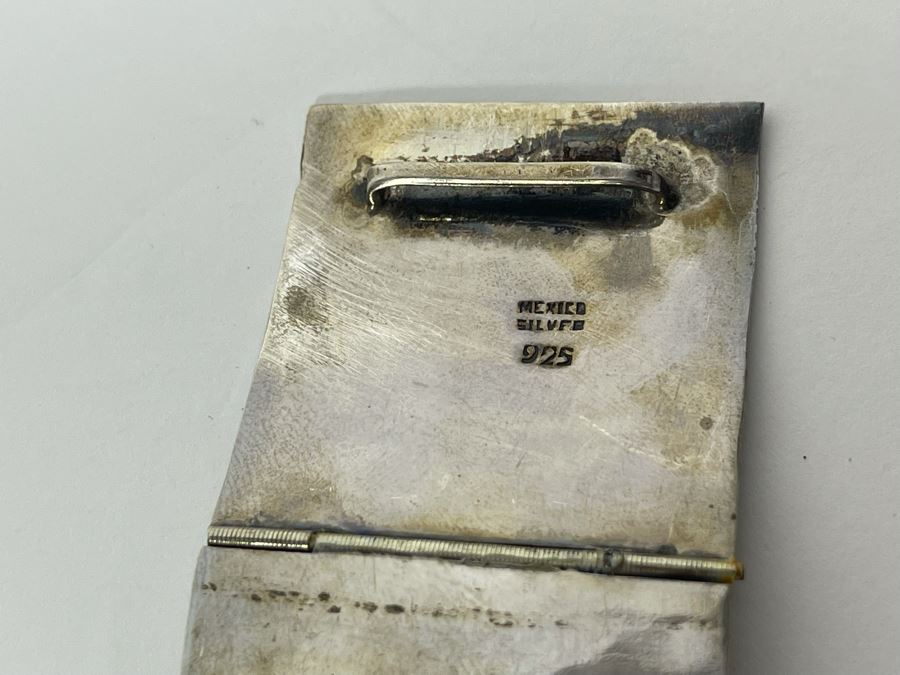 Sterling Silver Belt Signed Mexico 28L 236.8g [Photo 13]