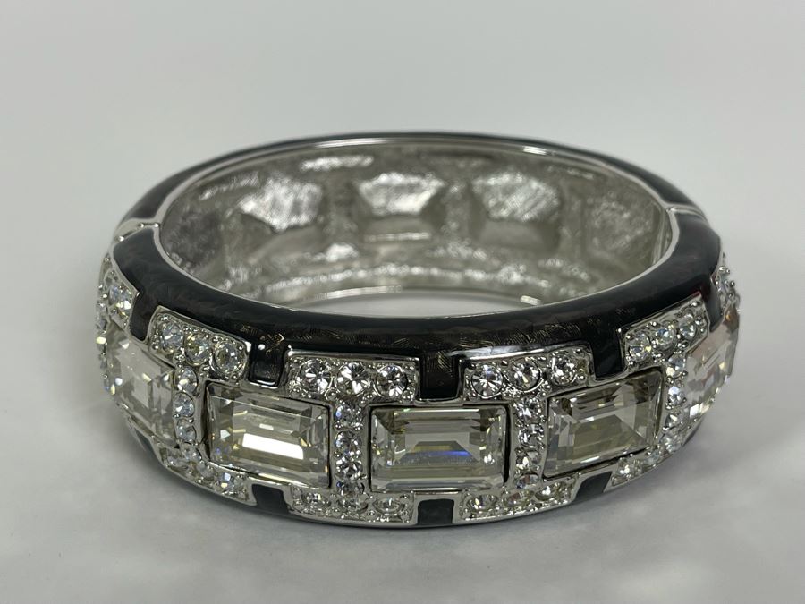 Judith Leiber Swarovski Crystal Cuff Bracelet 2.5W [Photo 4]