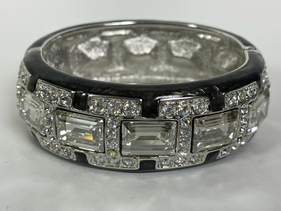 Judith Leiber Swarovski Crystal Cuff Bracelet 2.5W [Photo 5]