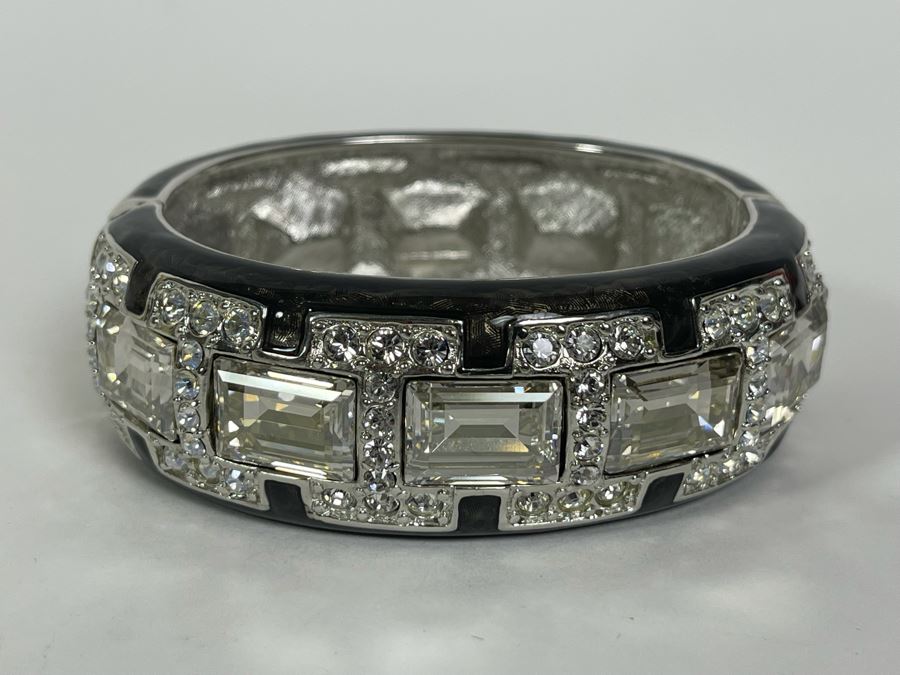 Judith Leiber Swarovski Crystal Cuff Bracelet 2.5W [Photo 3]