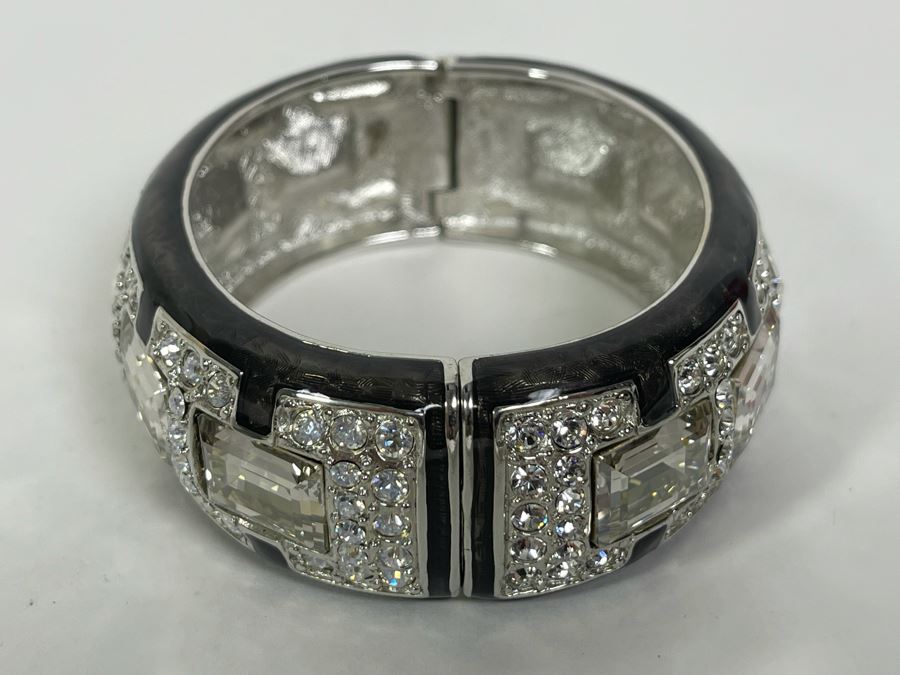 Judith Leiber Swarovski Crystal Cuff Bracelet 2.5W [Photo 6]