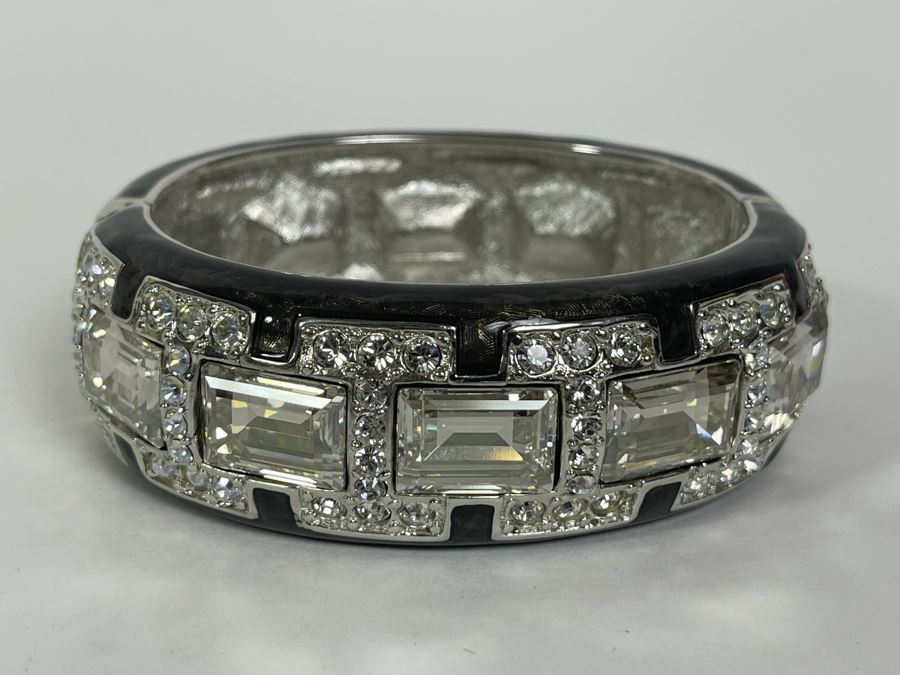 Judith Leiber Swarovski Crystal Cuff Bracelet 2.5W [Photo 2]