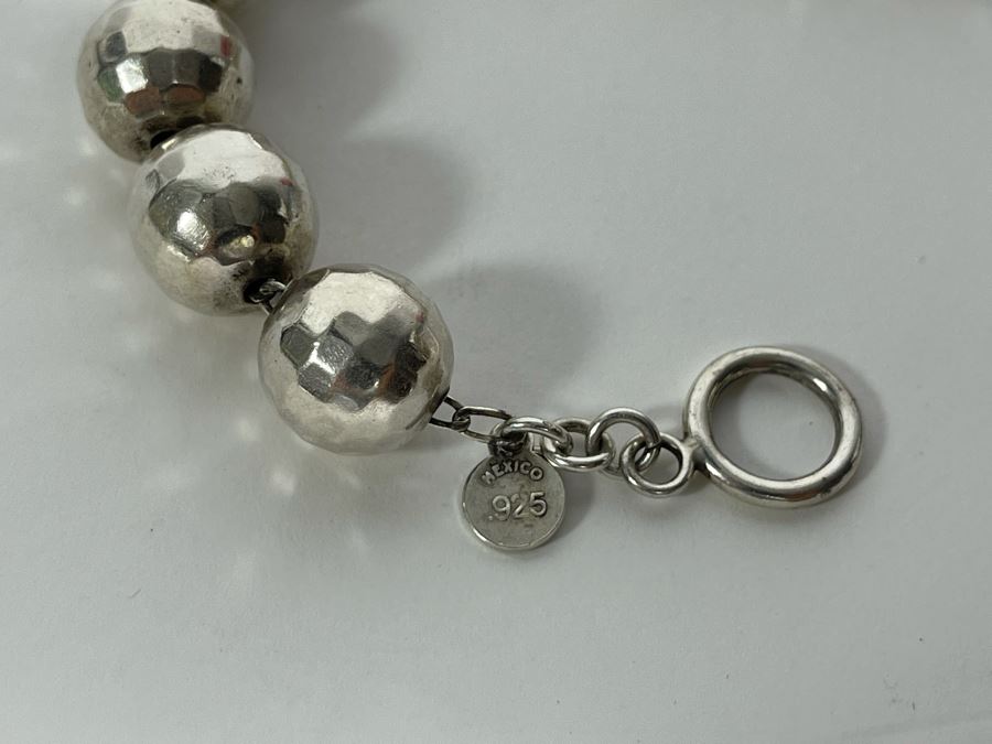 Sterling Silver Signed Bracelet From Mexico 8L [Photo 7]