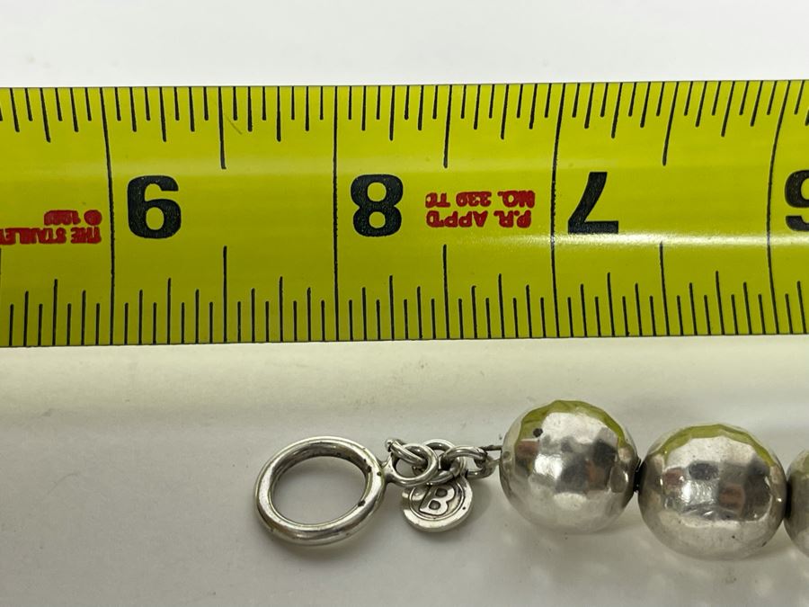 Sterling Silver Signed Bracelet From Mexico 8L [Photo 8]