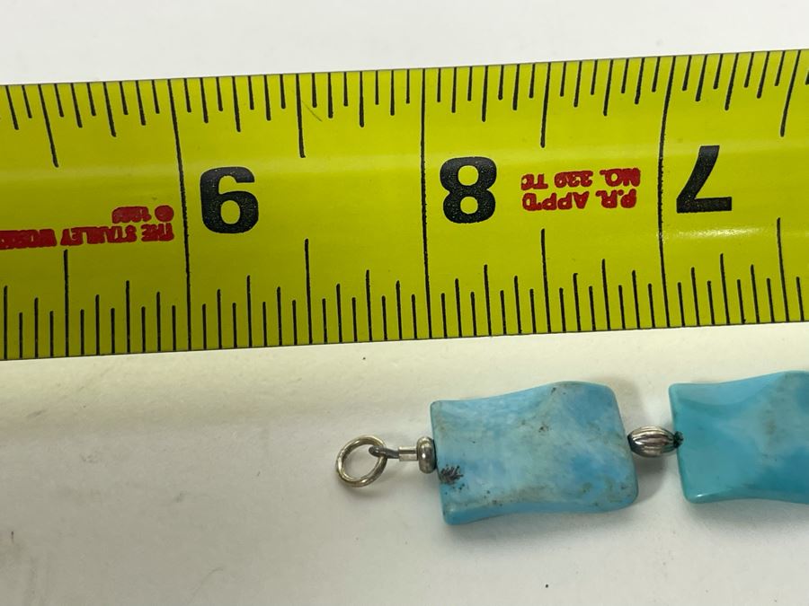 Turquoise Sterling Silver Bracelet 8L [Photo 7]