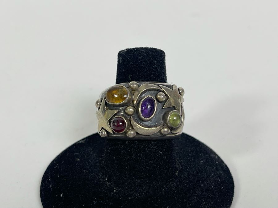 Sterling Silver Ring Size 7.5 11.7g [Photo 1]