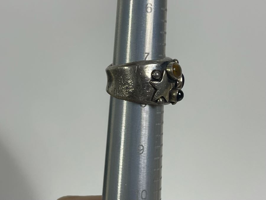 Sterling Silver Ring Size 7.5 11.7g [Photo 7]