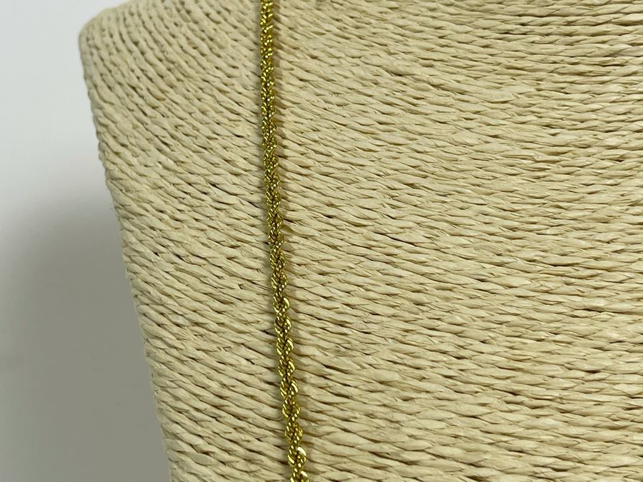 Sterling Silver 28L Italian Chain Necklace 17.7g [Photo 4]