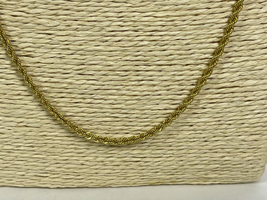 Sterling Silver 28L Italian Chain Necklace 17.7g [Photo 3]