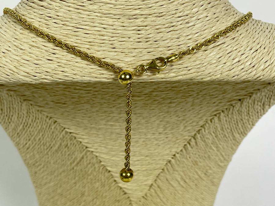 Sterling Silver 28L Italian Chain Necklace 17.7g [Photo 5]