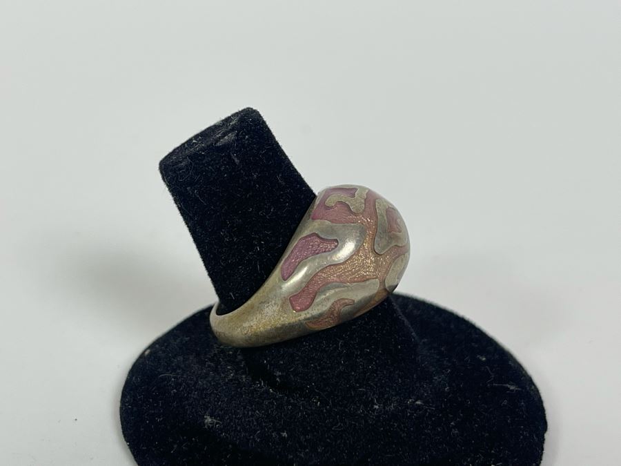 Sterling Silver Ring Size 7.25 9g [Photo 3]