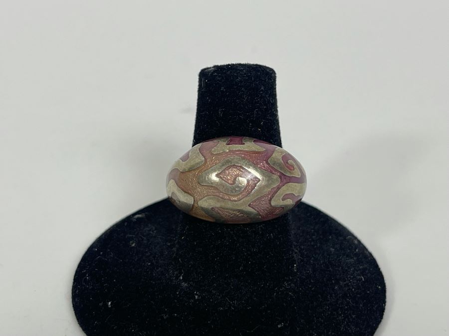 Sterling Silver Ring Size 7.25 9g [Photo 2]