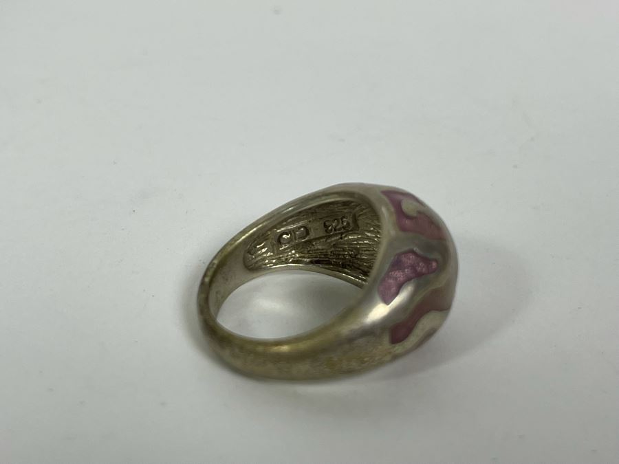 Sterling Silver Ring Size 7.25 9g [Photo 6]