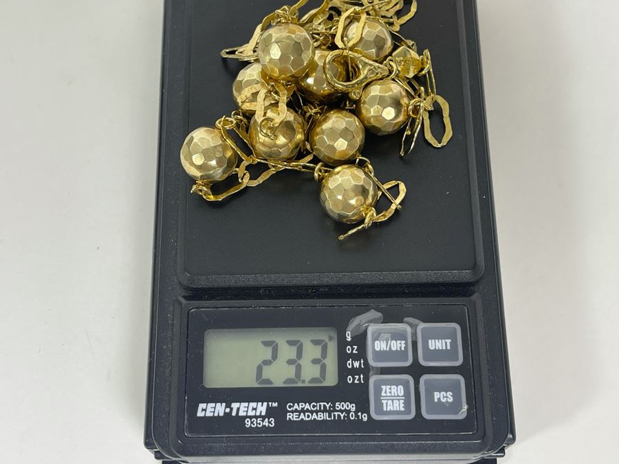 Sterling Silver Italian 30' Chain Necklace From Italy 23.3g [Photo 8]