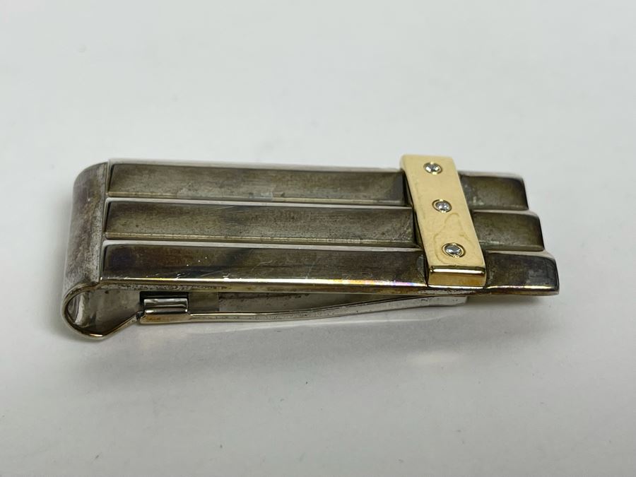 Sterling Silver And 14K Gold Money Clip 34.9g (Money Not Included :)) [Photo 7]