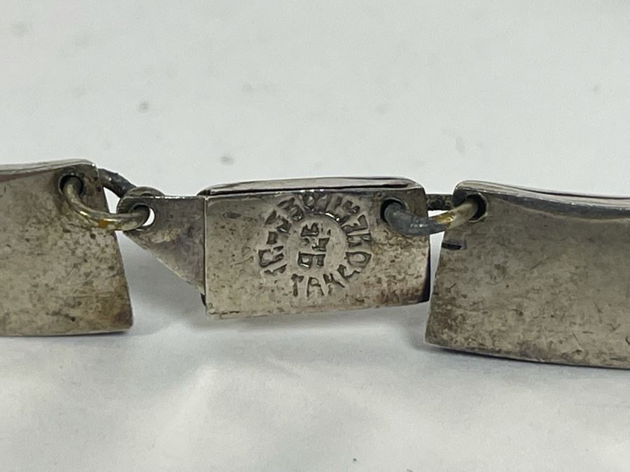 Sterling Silver Turquoise 16' Necklace From Taxco Mexico [Photo 8]