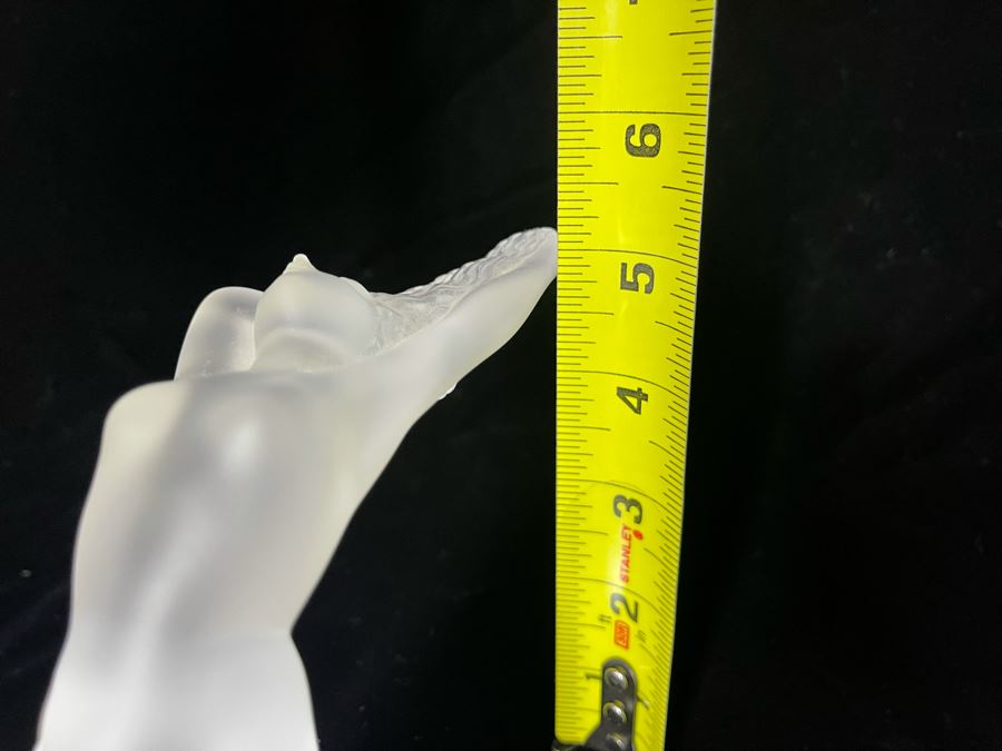 Signed Lalique France Crystal Nude Sculpture 6W X 3D X 5H [Photo 12]