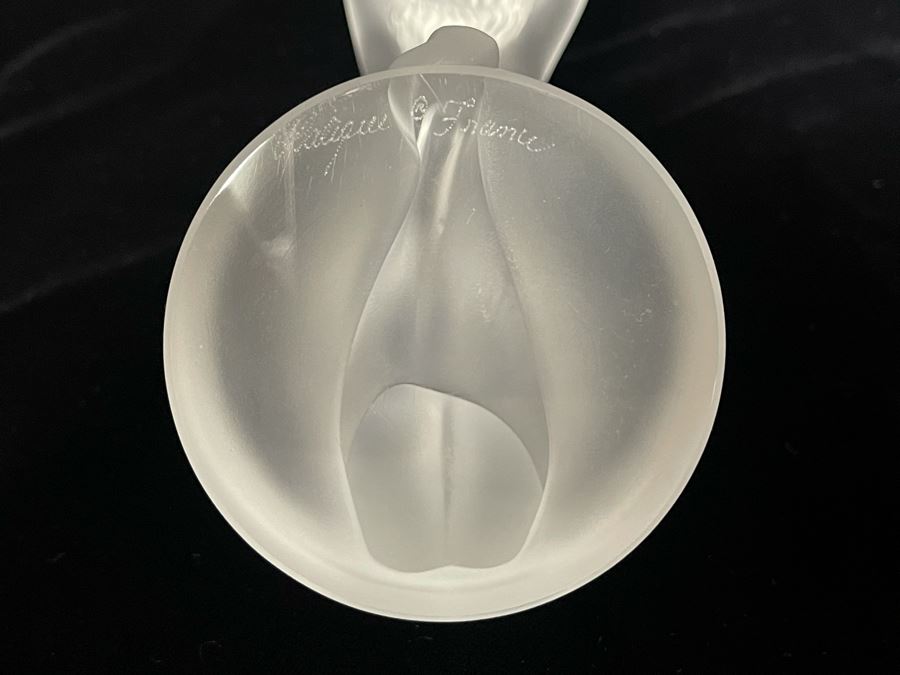 Signed Lalique France Crystal Nude Sculpture 6W X 3D X 5H [Photo 11]