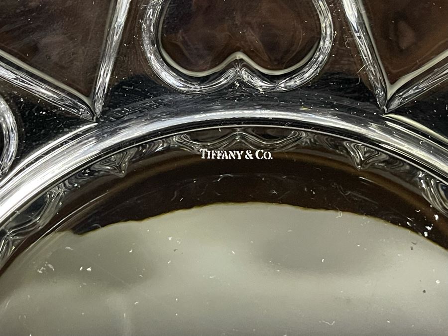 Tiffany & Co Crystal Heart Plate 8.5R [Photo 3]