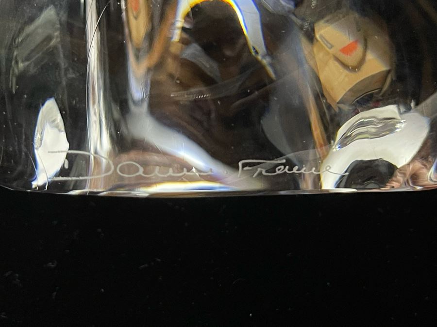 Signed Pair Of Daum France Modernist Sculptures 4W X 3D X 6H [Photo 9]