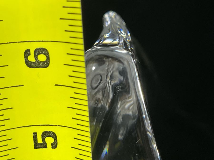 Signed Pair Of Daum France Modernist Sculptures 4W X 3D X 6H [Photo 12]